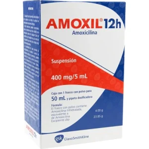 AMOXIL 12H ORAL SUSPENSION AMOXICILLIN 400MG/5ML 50ML