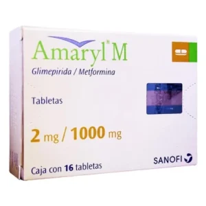 AMARYL M GLIMEPIRIDE-METFORMIN 2/100MG 16TABS