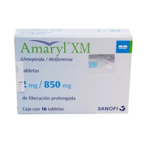 AMARYL XM GLIMEPIRIDE-METFORMIN 2/850MG 16TABS ER