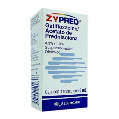 ZYPRED OPHTALMIC SUSPENSION GATIFLOXACIN-PREDNISOLONE 0.3/1.0% 6ML | Buy ZYPRED OPHTALMIC SUSPENSION GATIFLOXACIN-PREDNISOLONE 0.3/1.0% 6ML